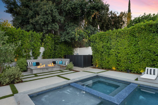 istock the patio is set up as a fire pit and fireplace 2155879487