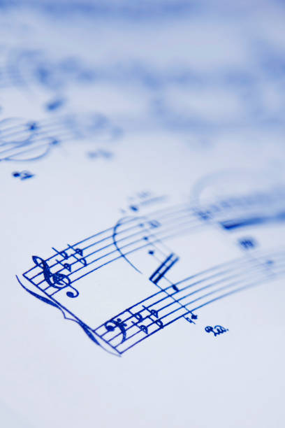 istock Old musical note book. Classic music concept. 2155882138