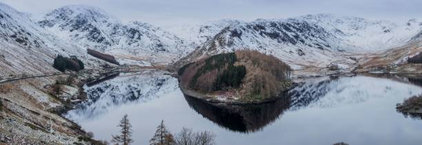 istock Panoramic view of Haweswater Reservoir during winter 2155883316