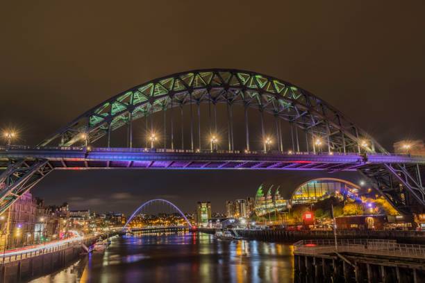 istock Scenic night view of Newcastle Quayside 2155883375