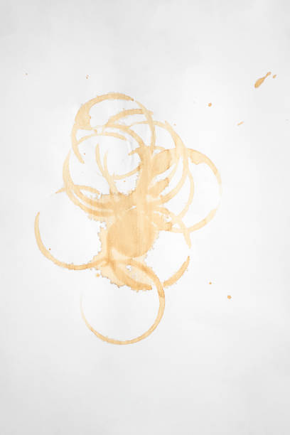 Texture of old and dirty paper with various stains