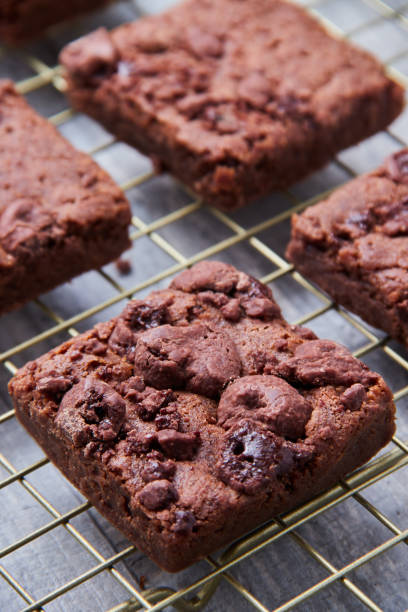 istock Close-up o chocolate brownies on a wire rack in a kitchen 2155885984