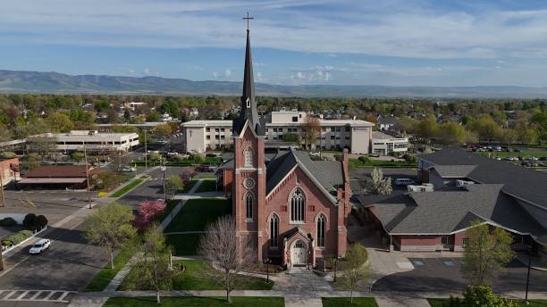 istock St Patrick Church, Wide angle shot 2155886700