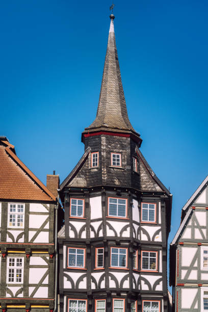 istock Historic Half-Timbered Buildings in Fritzlar, Germany 2155891281