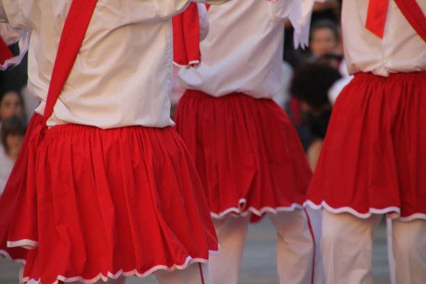 istock Folk dancers in the street 2155898031