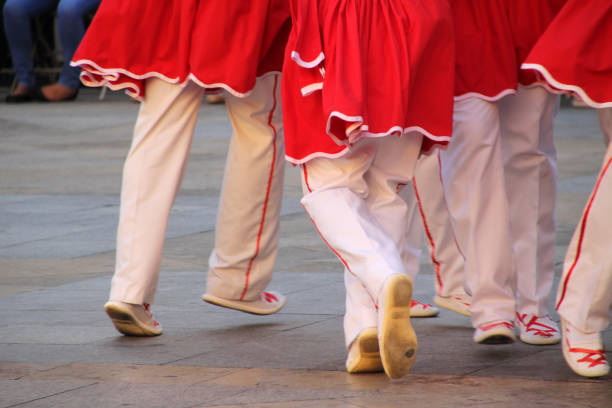 istock Folk dancers in the street 2155898048