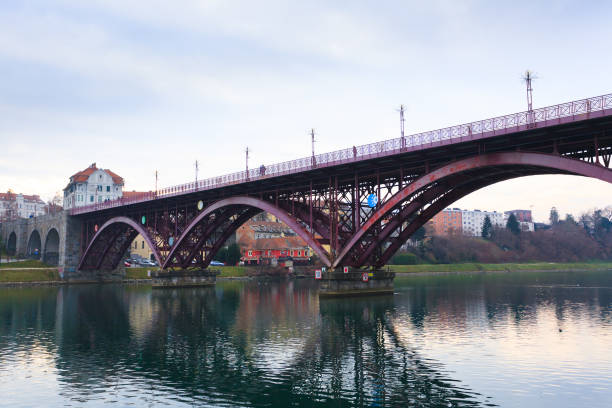 istock Maribor old bridge view, Slovenia 2155900363