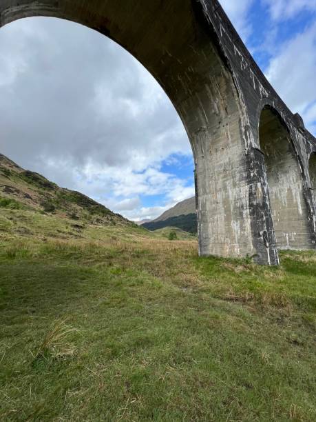 istock Tall bridge against a cloudy sky in Scotland 2155901682