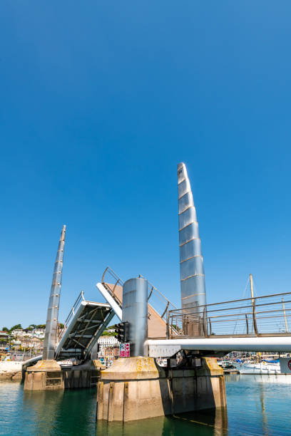 istock Torquay lifting footbridge in the harbour 2155903492