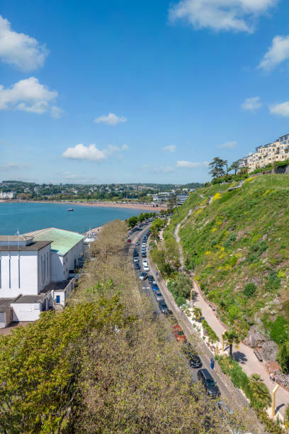 istock Rock Walk zig zag path up cliff in Torquay 2155903650