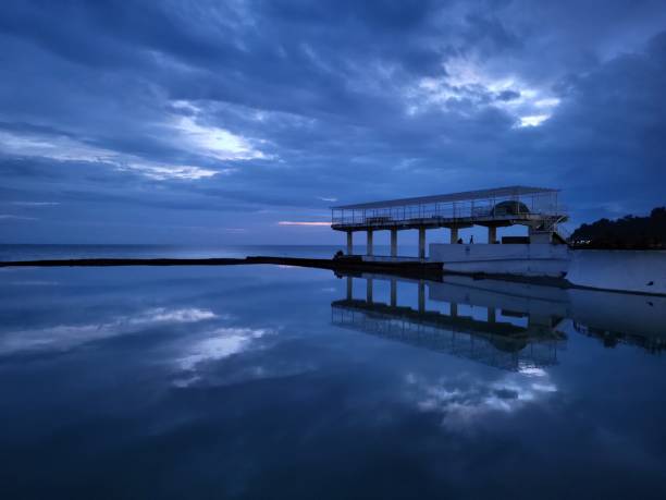 istock View of the sea bay twilight reflection 2155905132