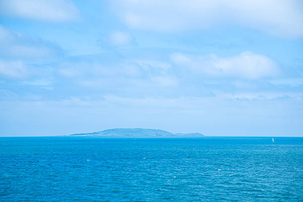 Dublin, Ireland - seaside under blue sky and white clouds