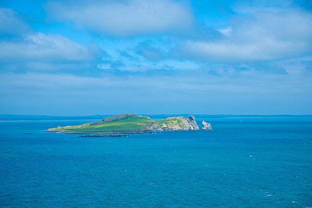 Dublin, Ireland - seaside under blue sky and white clouds