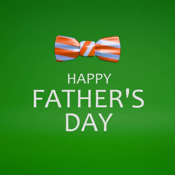 Happy Father’s Day 3d greeting card. 3d render.