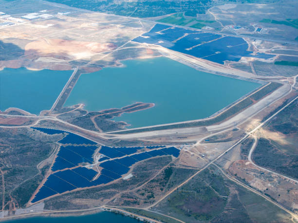 istock Colorful Dam and Solar Power Plants 2155915751