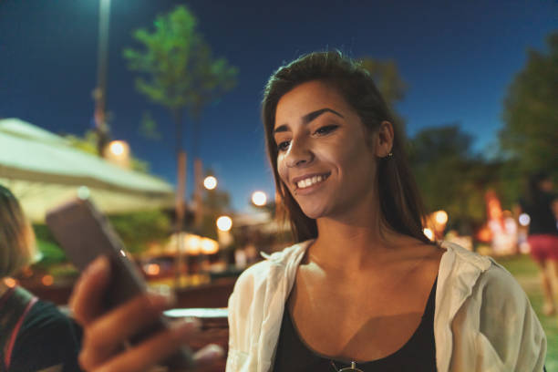 istock Beautiful Girl With Smartphone 2155918134