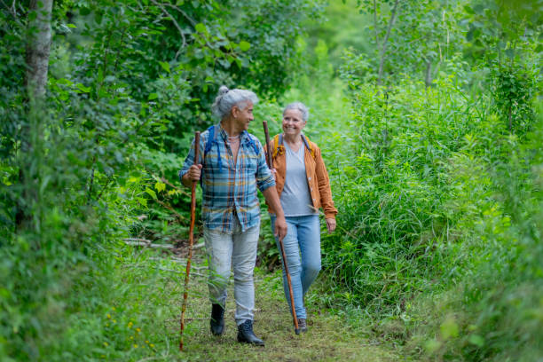 istock Senior Couple Hiking 2155926927