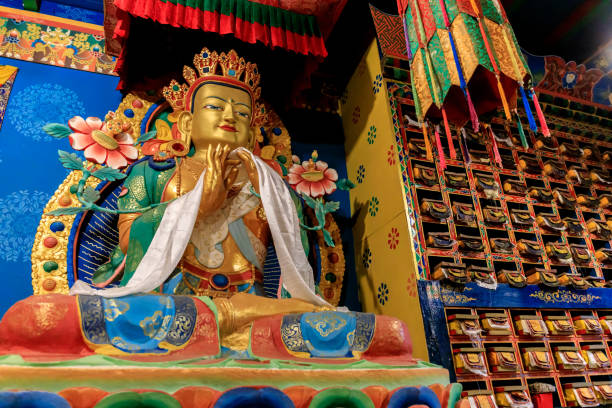 istock Buddhist temple interior in Nepal 2155927762