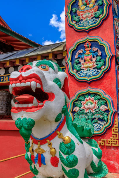 istock Buddhist temple interior in Nepal 2155928651