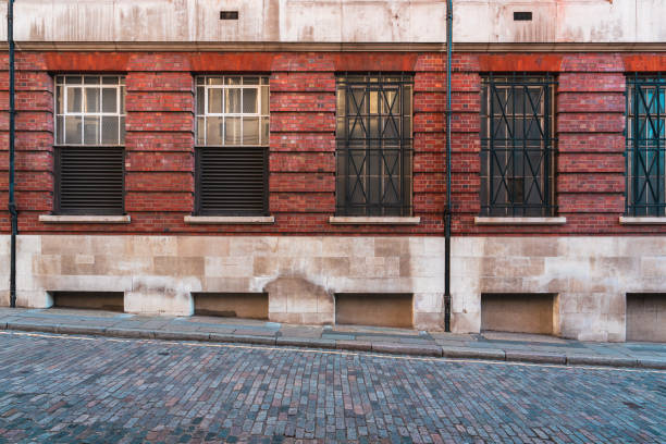 Classic architectural wall in London street