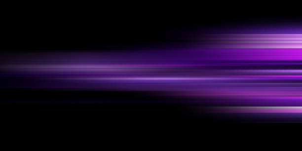 istock Abstract purple background with lines, futuristic technology glowing speed lines 2155930470