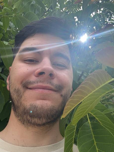 the guy among the walnut leaves