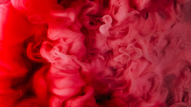 istock Smoke wave paint water drop pink red fume splash 2155931400