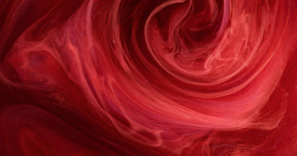 istock Vortex cloud paint water blend red haze ink steam 2155931576