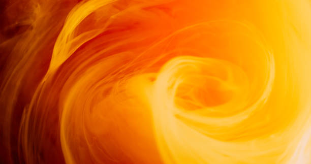 istock Vortex cloud paint water blend orange haze ink 2155933008
