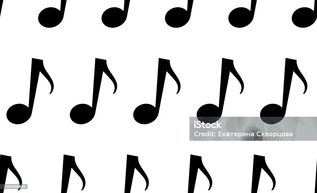 Music Notes Seamless Pattern Backdrop Music Note Background Seamless ...
