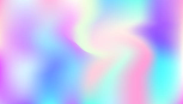 istock Abstract Texture. Metal Geometry Template. Hipster Flyer. Pop Effect. Vintage Foil. Iridescent Gradient. Blue Neon Background. Pearlescent Gradient. Purple Abstract Texture 2155937630