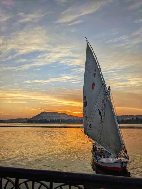 Felucca on the Nile Near Aswan