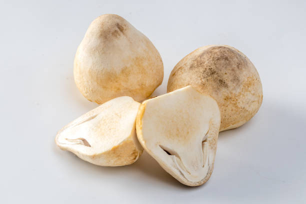 istock Straw mushroom isolated on white background 2155943916