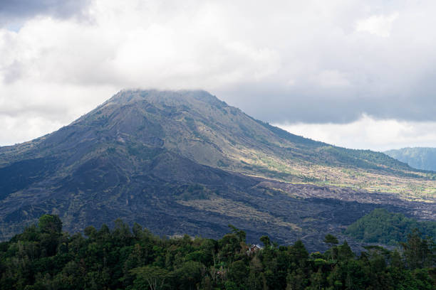 istock Mountain landscape with house and agricultural fields 2155946674