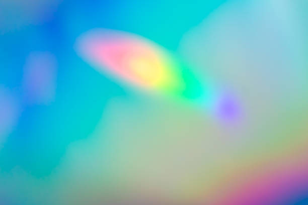 istock Abstract blur holographic rainbow foil iridescent background 2155947802