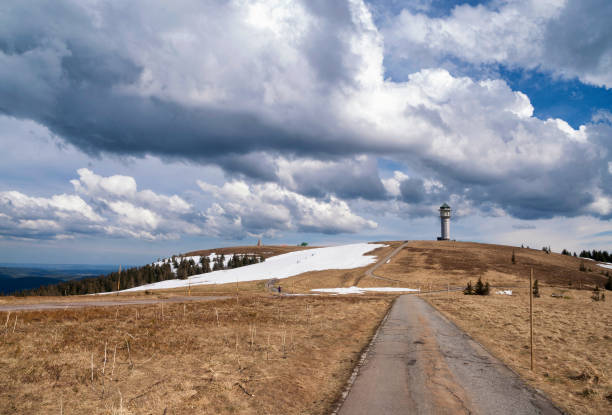 The Feldbergturm is a tower on top of the feldberg mountain in the German Black Forest