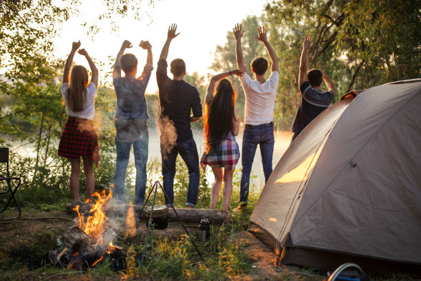 istock young lost people are looking for the ship in the river 2155957559