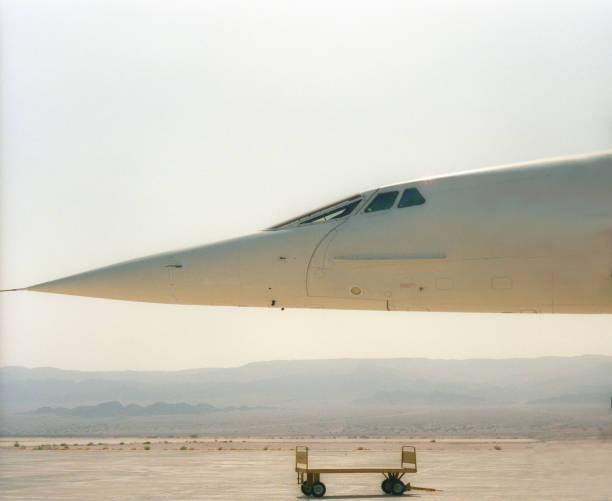 The pointy nose of the Concorde in Jordan