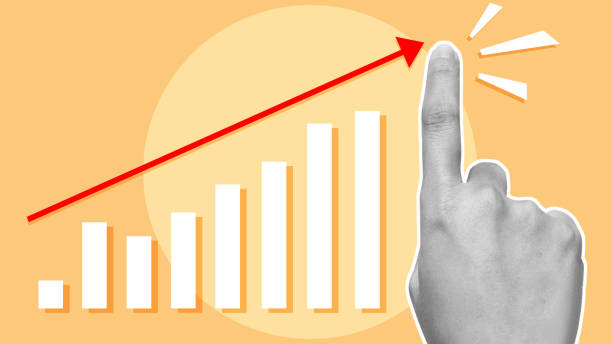 istock The business hand increases the financial graph arrow 2155963535
