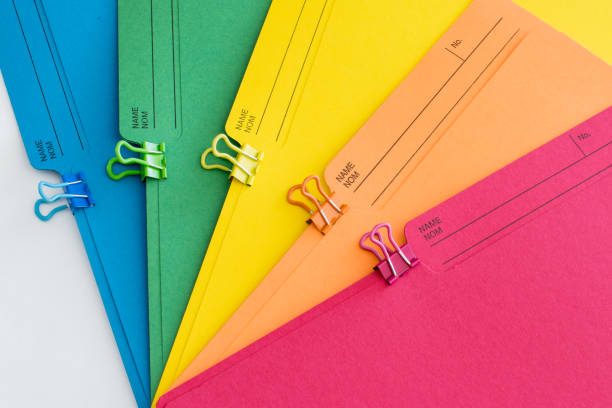 Stationery -  File Folders and Paperclips