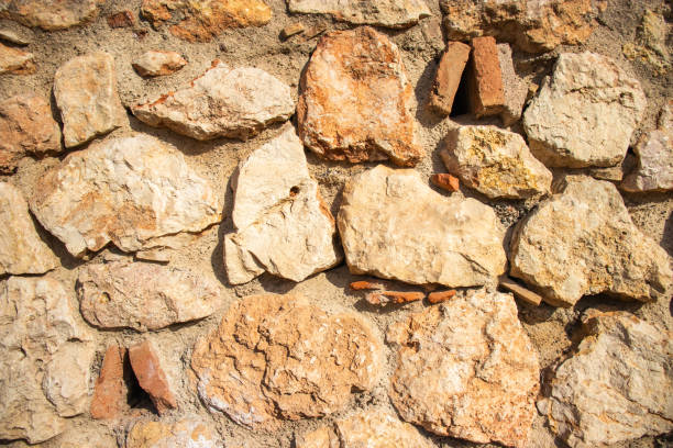 Photograph of a Textured, Patterned wall of a historic building in El Papiol, Spain