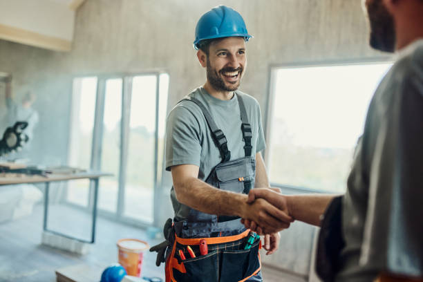 istock Successful deal at construction site! 2155979946
