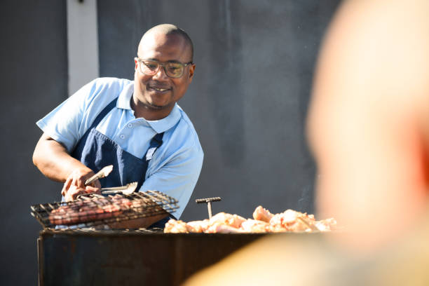 istock A chef flips the grill on a barbecue 2155981595