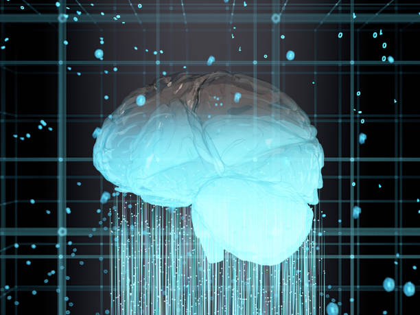 istock Digital AI Brain Hologram with Connection Lines 2155981910