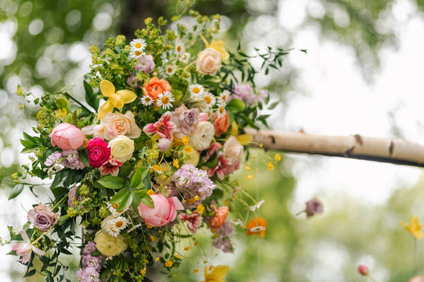 istock Fresh flower wedding decoration 2155982647