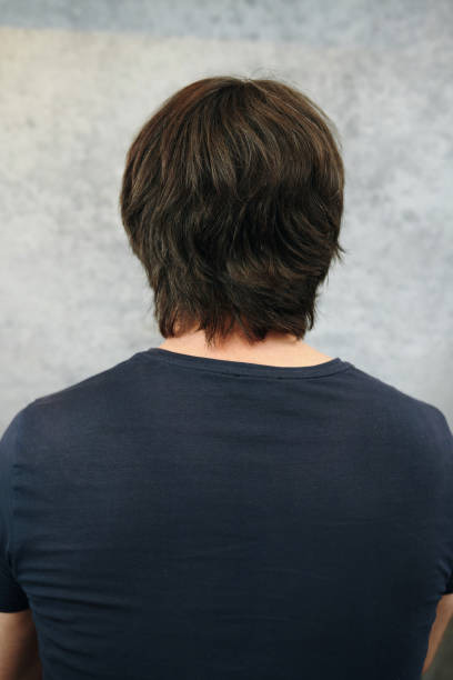istock Young man with fresh haircut, view from behind 2155983007