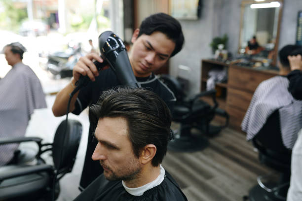 istock Blow Drying Cut Hair 2155983023