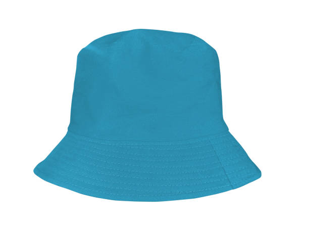 istock blue bucket hat Isolated on a white background 2155983831