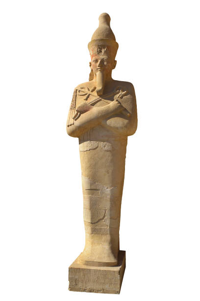 Luxor, ancient statues in the Hatsepsut Temple in Thebes, UNESCO World Heritage Site, Egypt