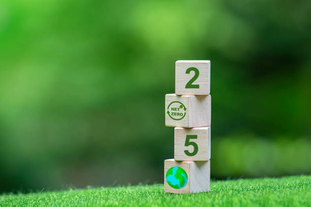 istock Net zero greenhouse gas emissions reduction with carbon credit concept. Reduce carbon dioxide e.g. renewable energy production improve the efficiency of transportation reduce environmental pollution. 2155987599